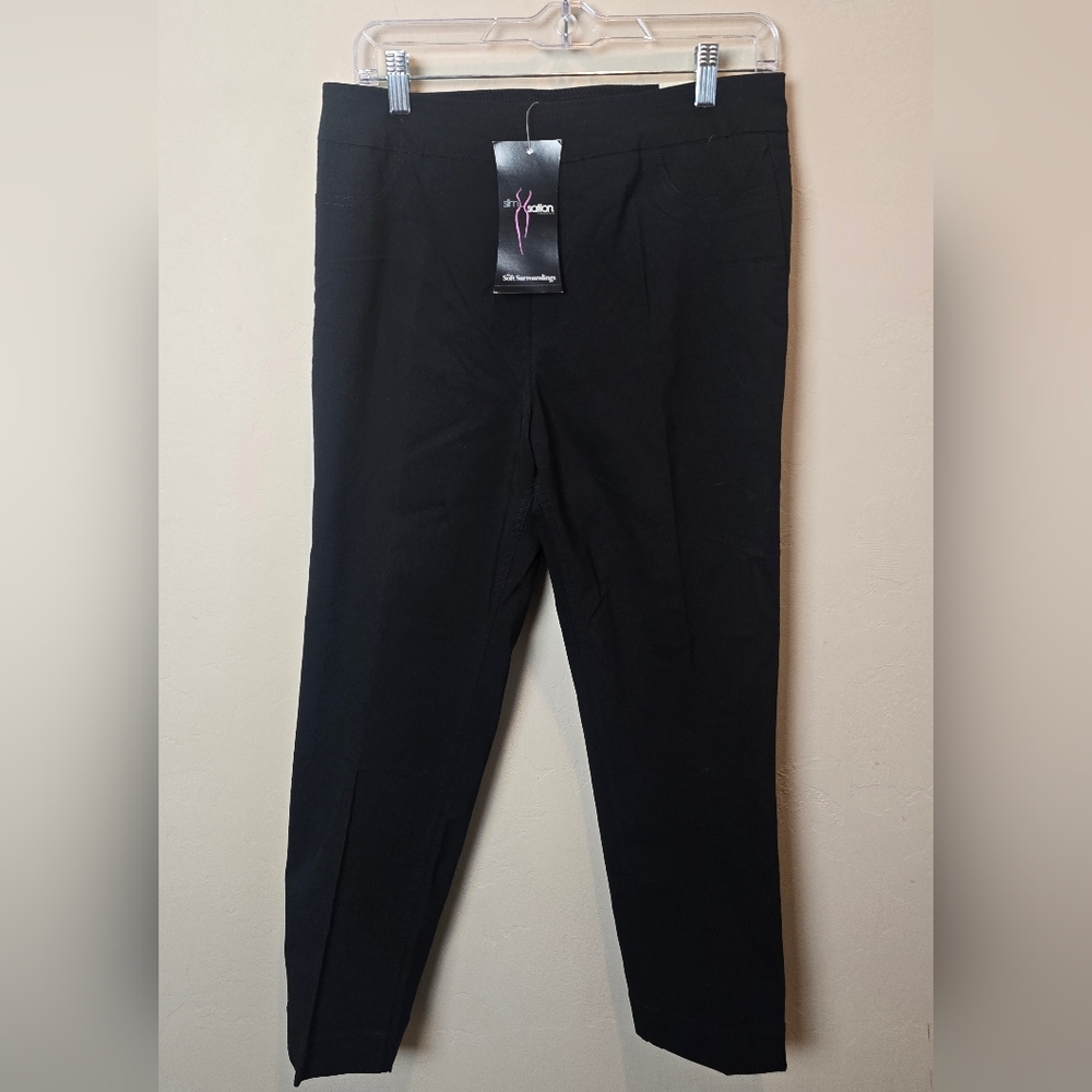 Soft Surroundinga Super Stretch Capri Black 10/12 Women's Pants NWT